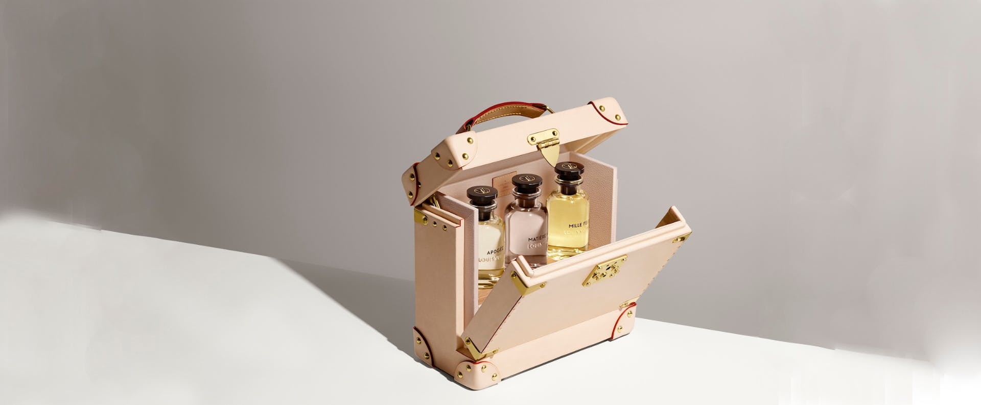 Louis Vuitton perfumes and leather goods: VVN calfskin travel cases