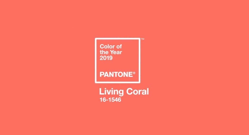 PANTONE 16-1546 Living Coral is the new Pantone Color of the Year 2019 - cafelab