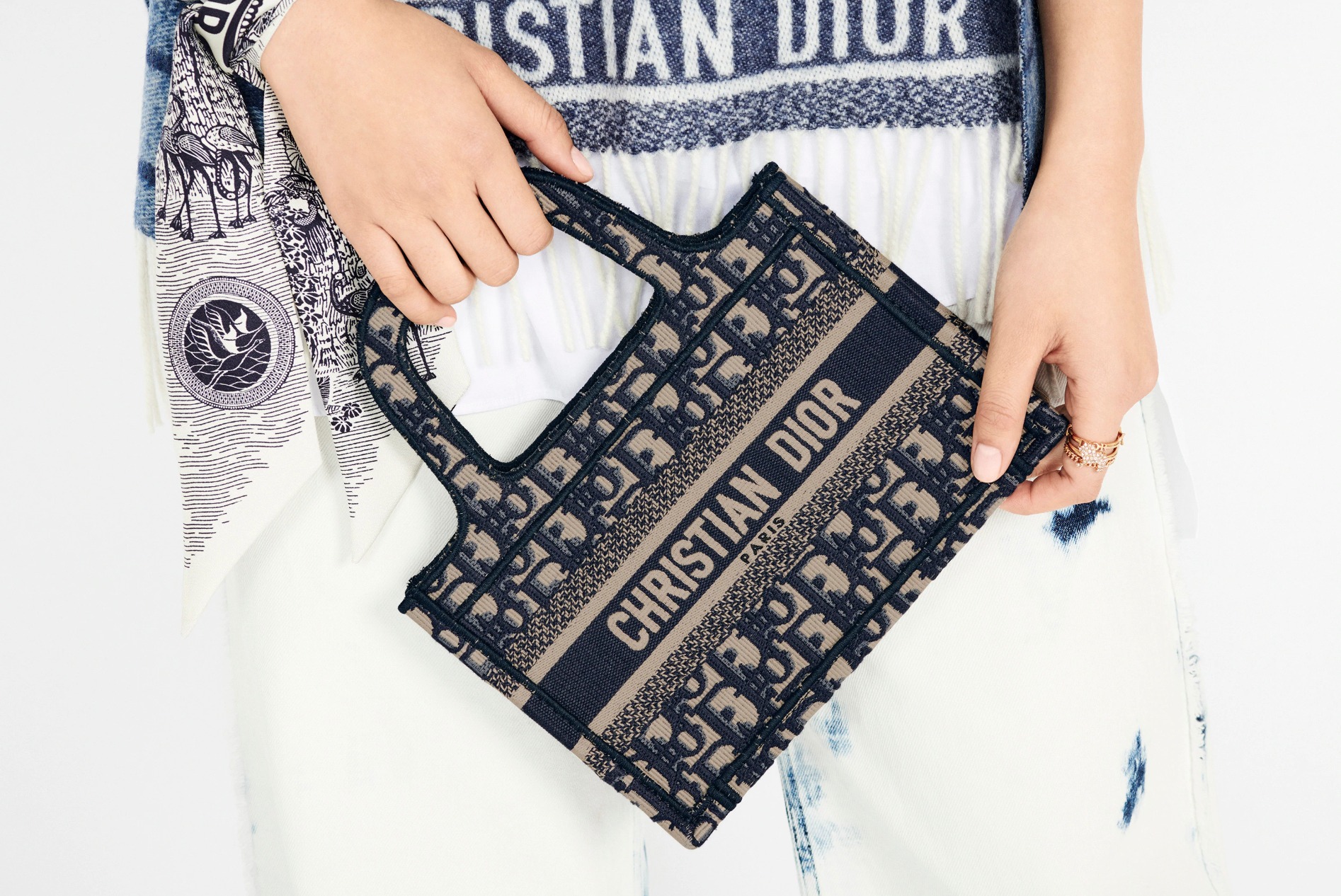 small christian dior tote