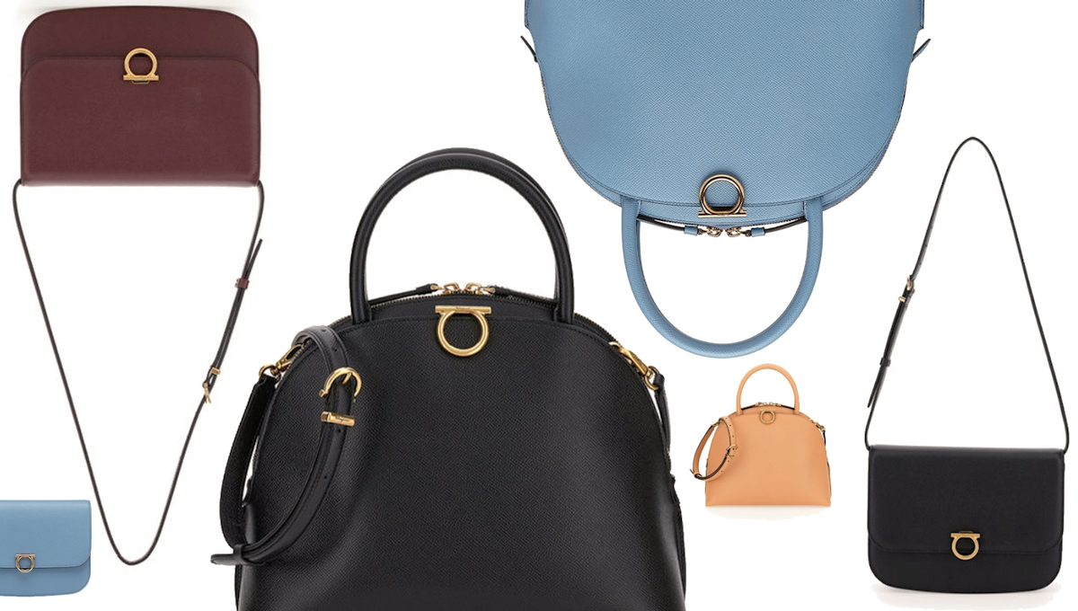 ショルダーバッグ・ポシェット [Salvatore Ferragamo] Rounded bag Salvatore Ferragamo $1250 Gancini Rounded Flap Saddle