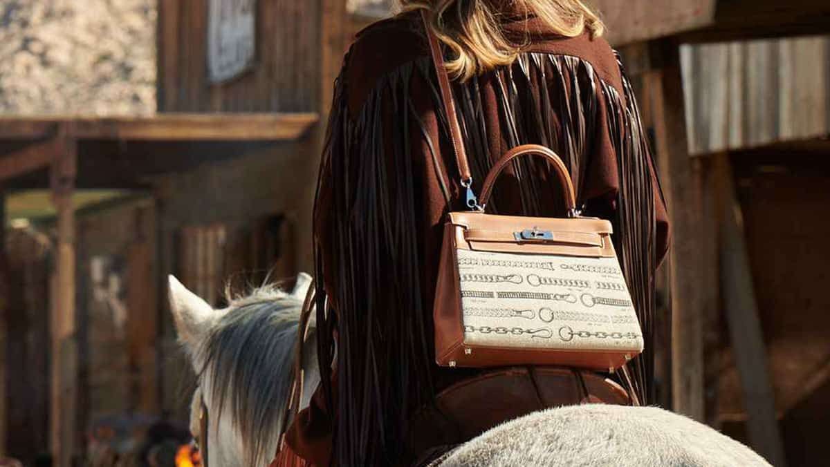 hermes bag with horse