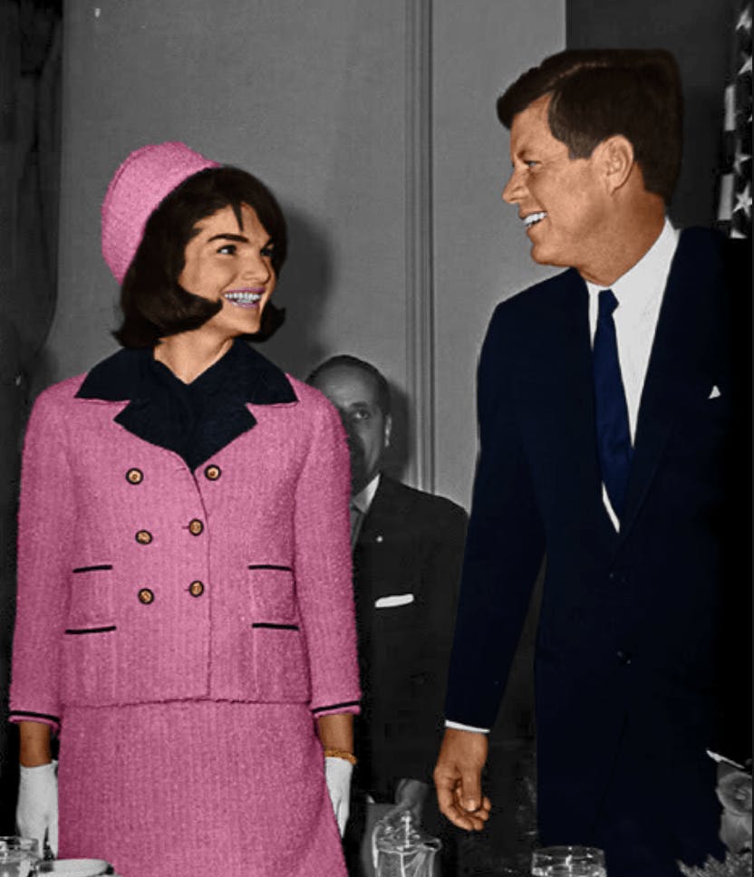 john f kennedy wife pink dress Jackie Kennedy's pink wool suit and the dark side of first lady fashion | Fashion