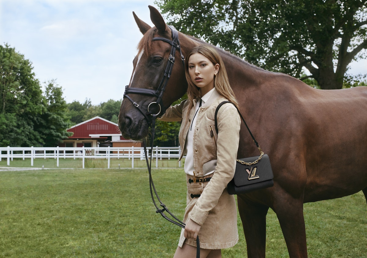 Eve Jobs by Ethan James Green for Louis Vuitton Twist Handbags and  Equestrian Life — Anne of Carversville