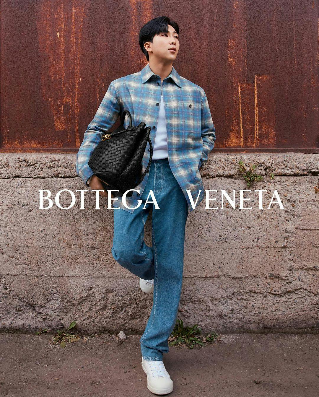 Creative director of 'Bottega Veneta' welcomes BTS's RM as a brand  ambassador