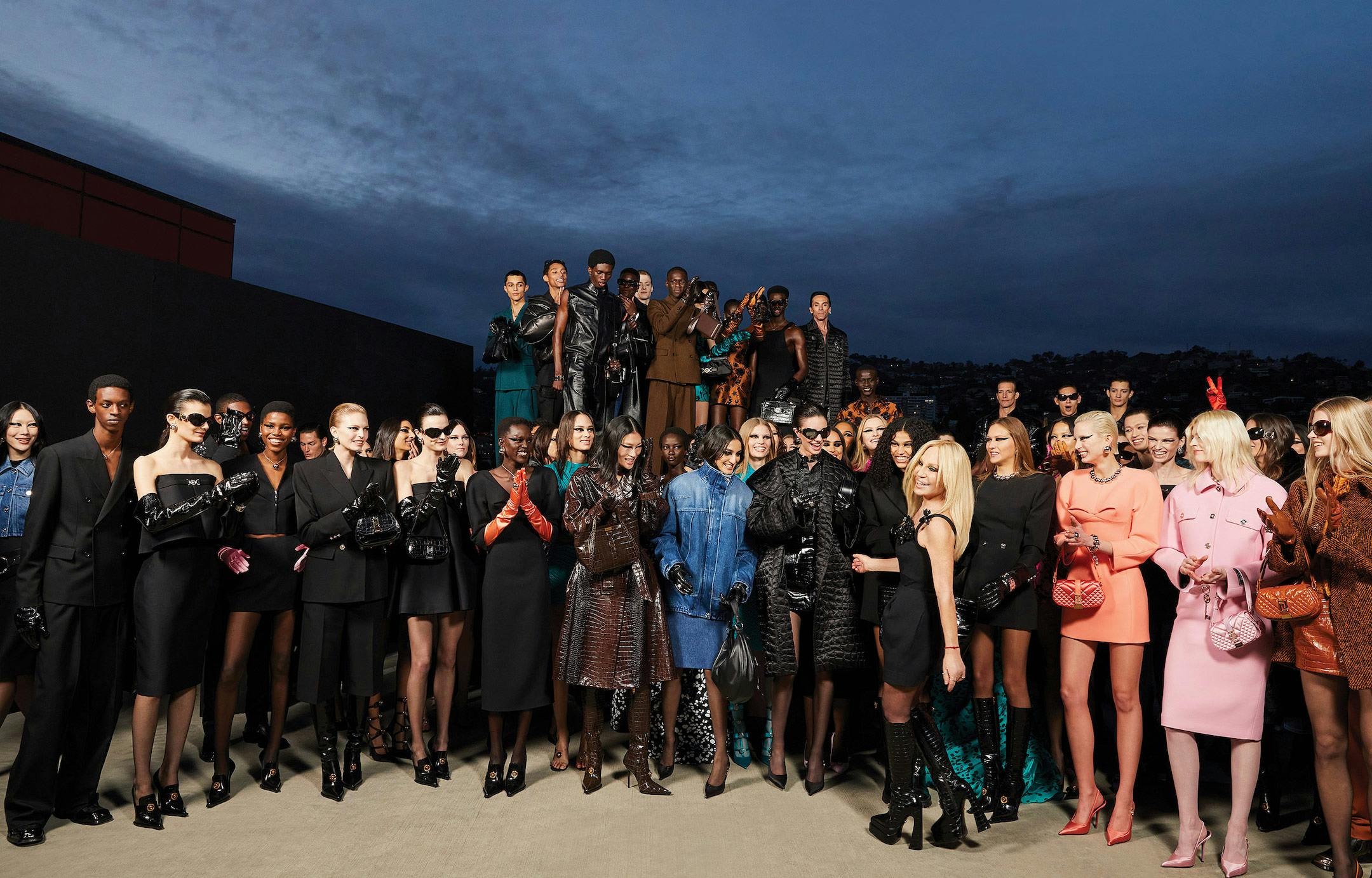 Elton John, Miley Cyrus and More Attend Versace Show in Los