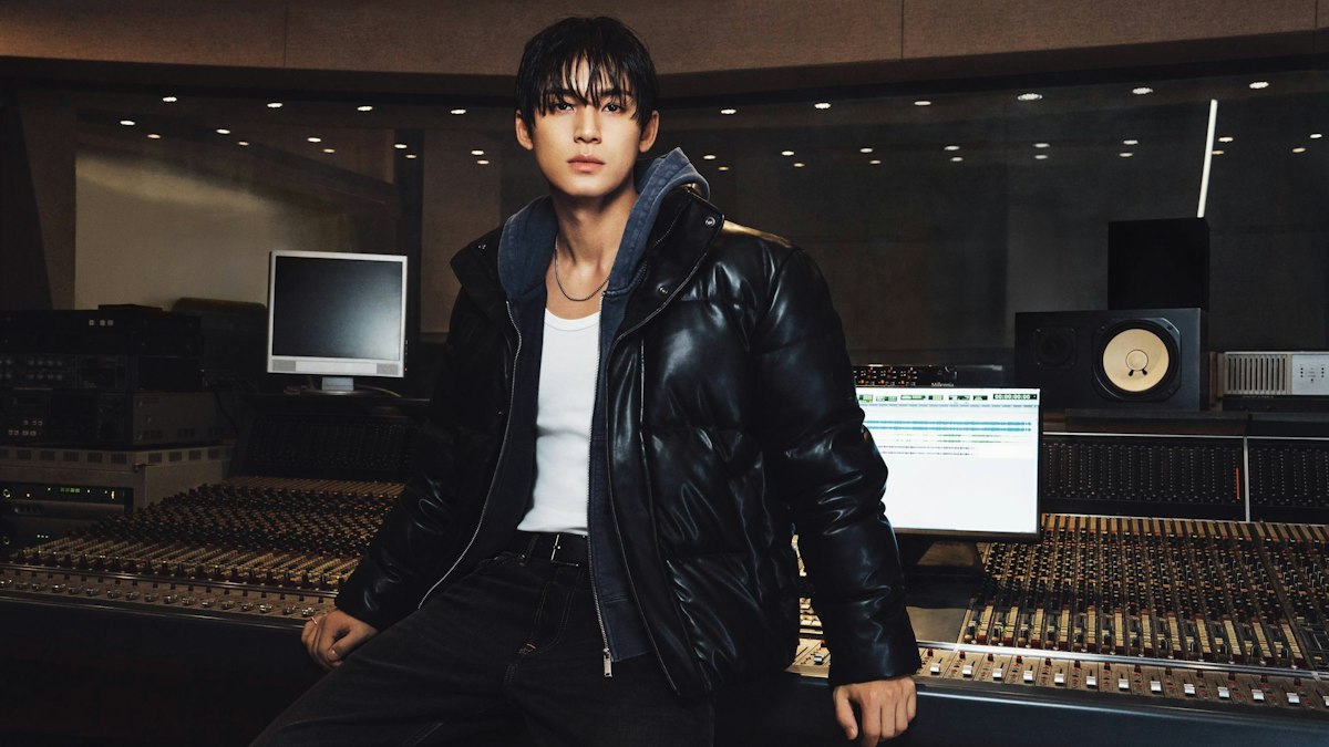 Mingyu wearing Calvin Klein Fall 2026 outerwear