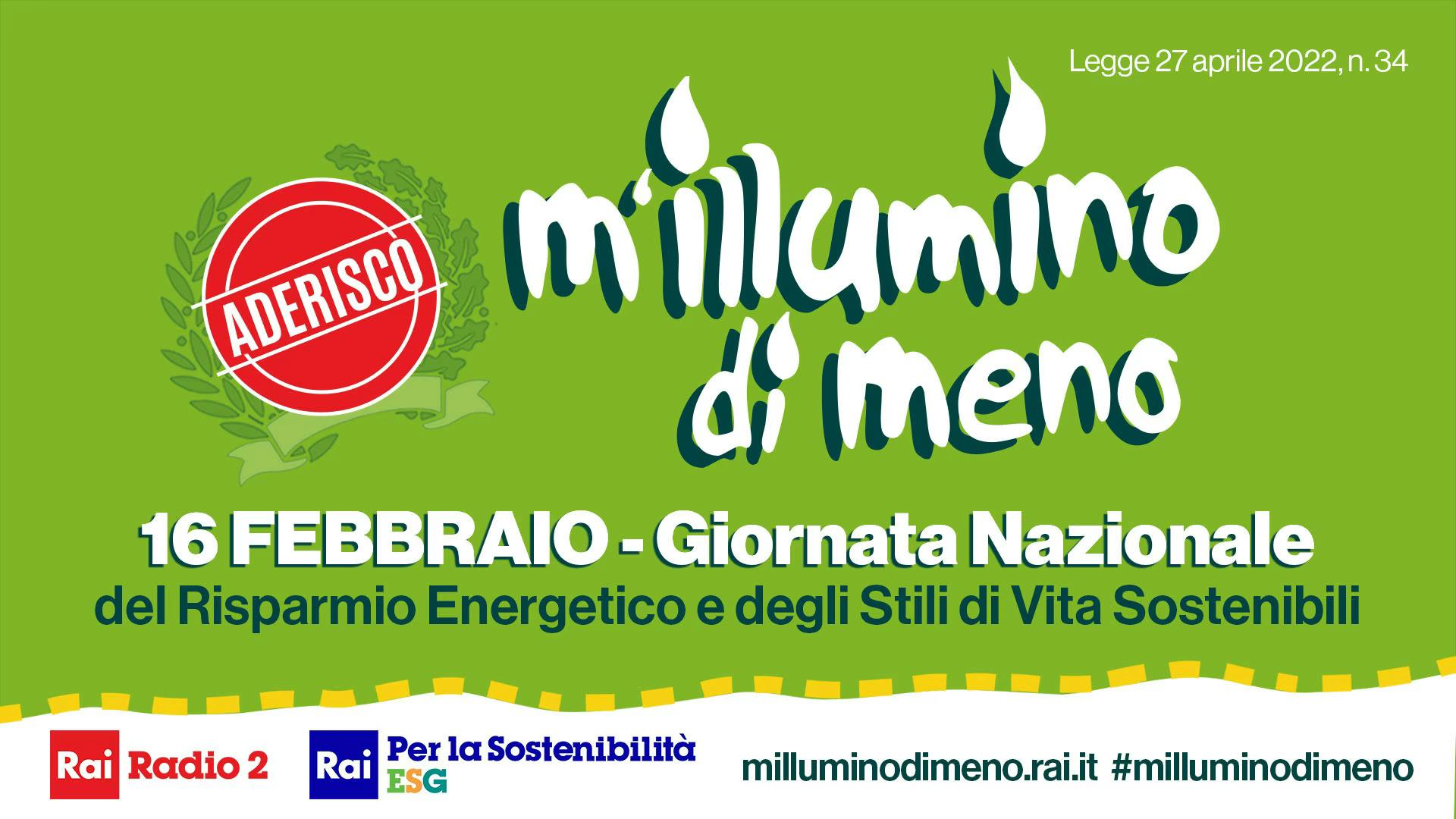 Logo della Giornata Nazionale del Risparmio Energetico e degli Stili di Vita Sostenibili 2023