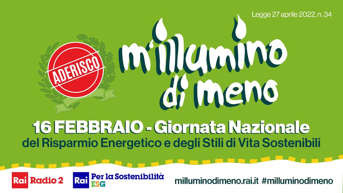 Logo della Giornata Nazionale del Risparmio Energetico e degli Stili di Vita Sostenibili 2023