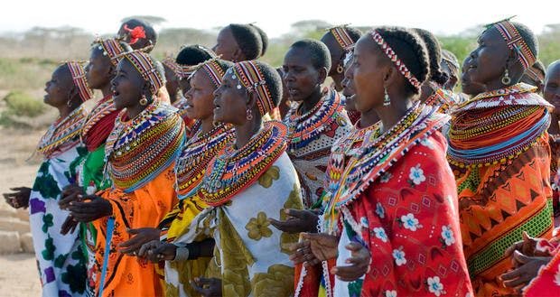 Gruppo di donne della Guinea Equatoriale