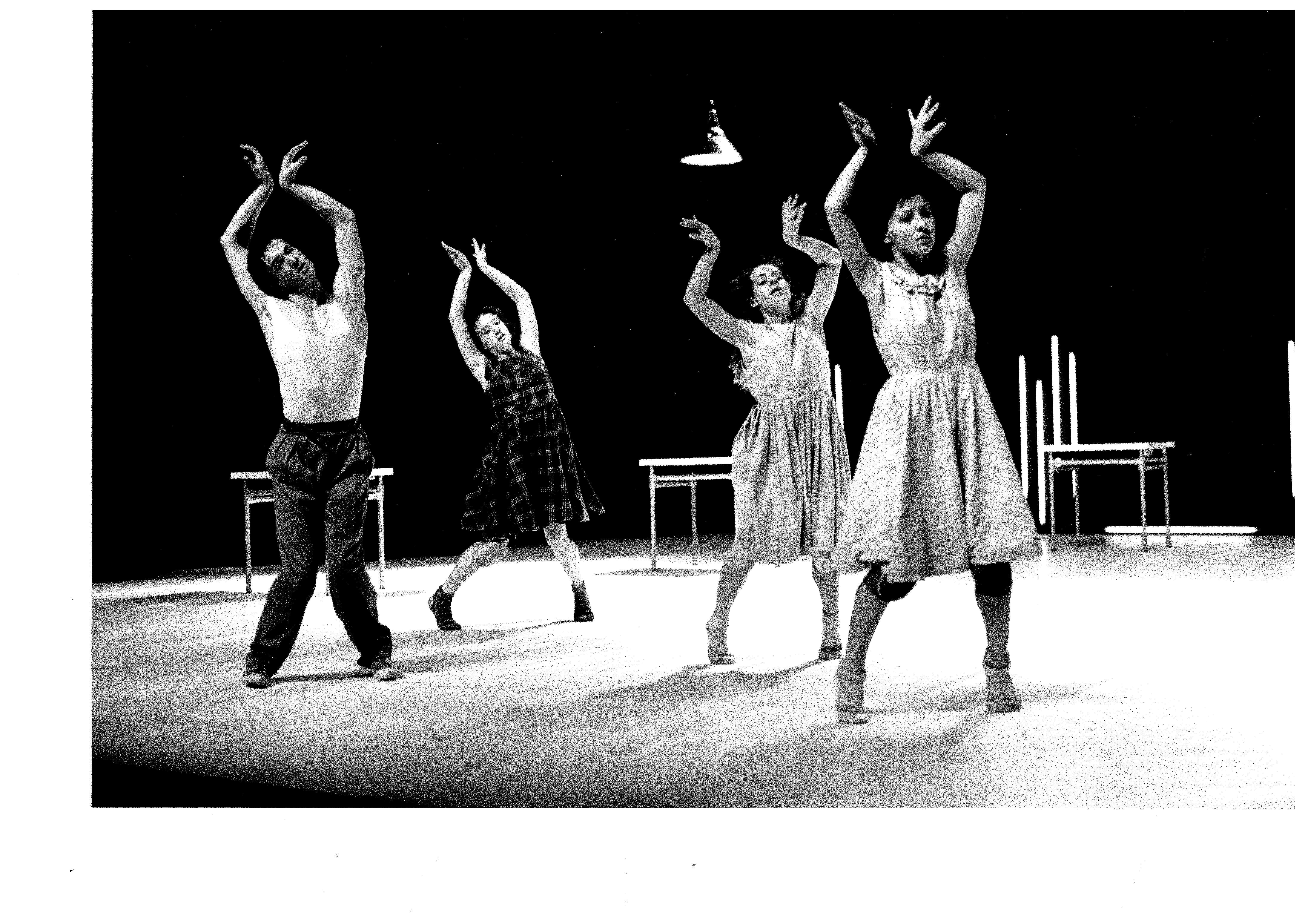 Four artists dancing.
