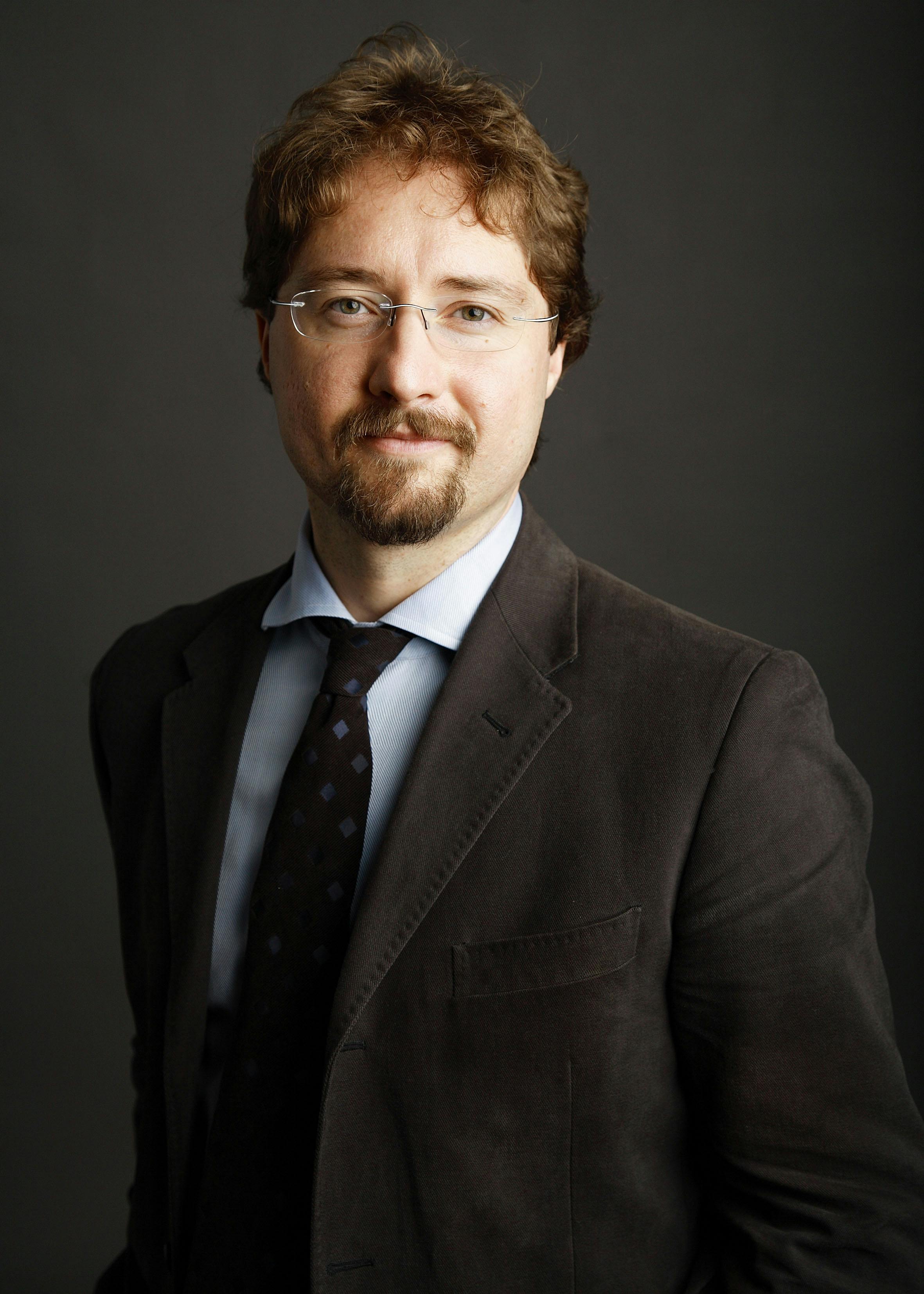 Portrait of Telmo Pievani, Secretary of the Scientific Council of the Science Festival in Genoa.