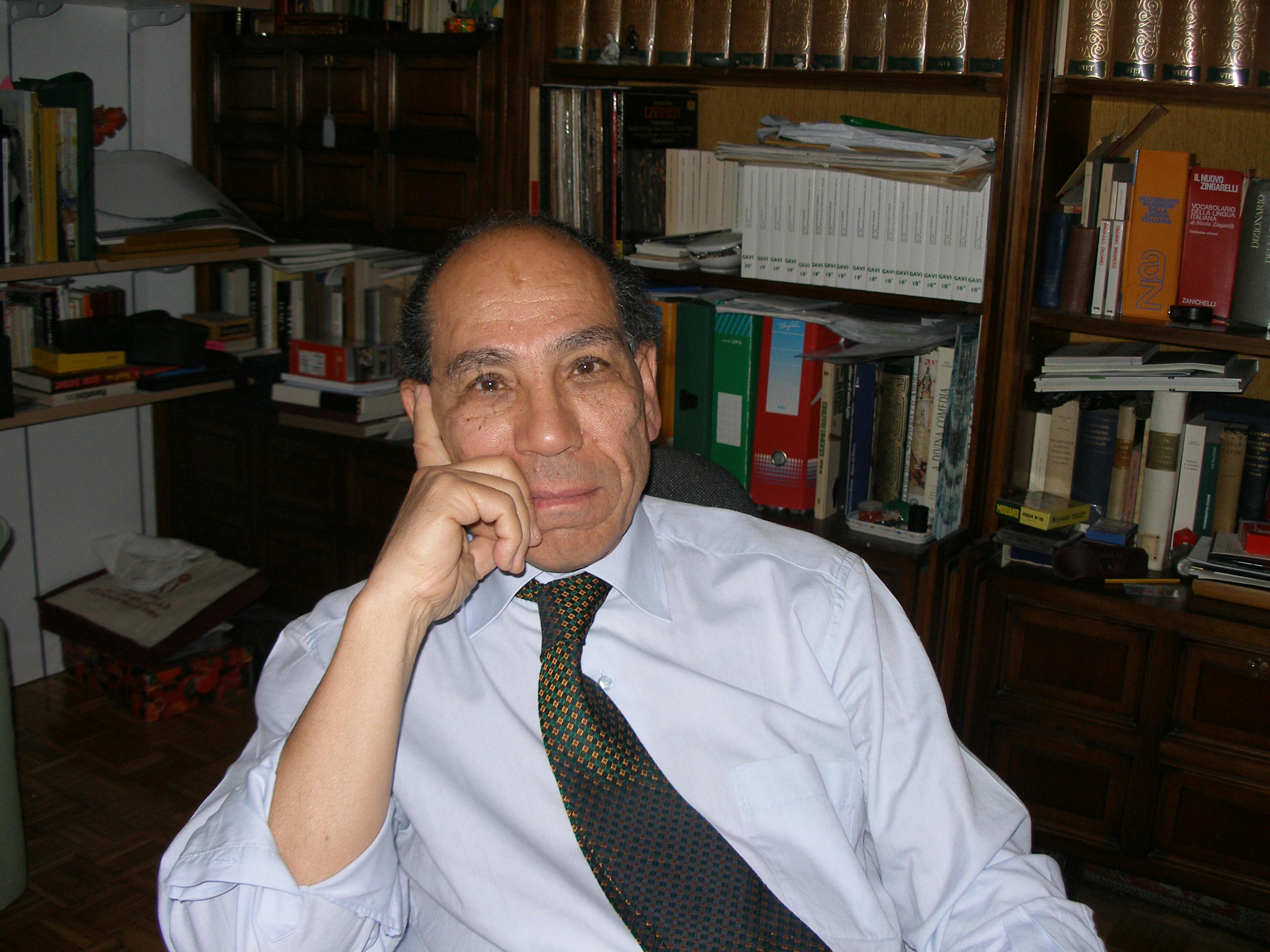 Portrait of  Mahmoud Salem Elsheikh, Secretary of the East-West Committee at the University of Florence.