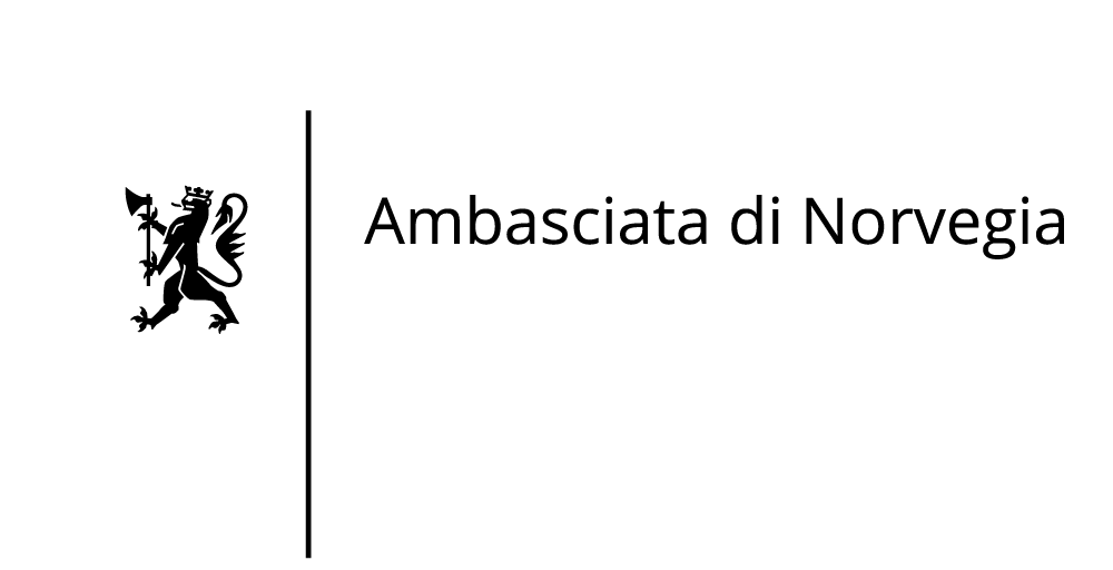 Logo con scritta nera Ambasciata di Norvegia
