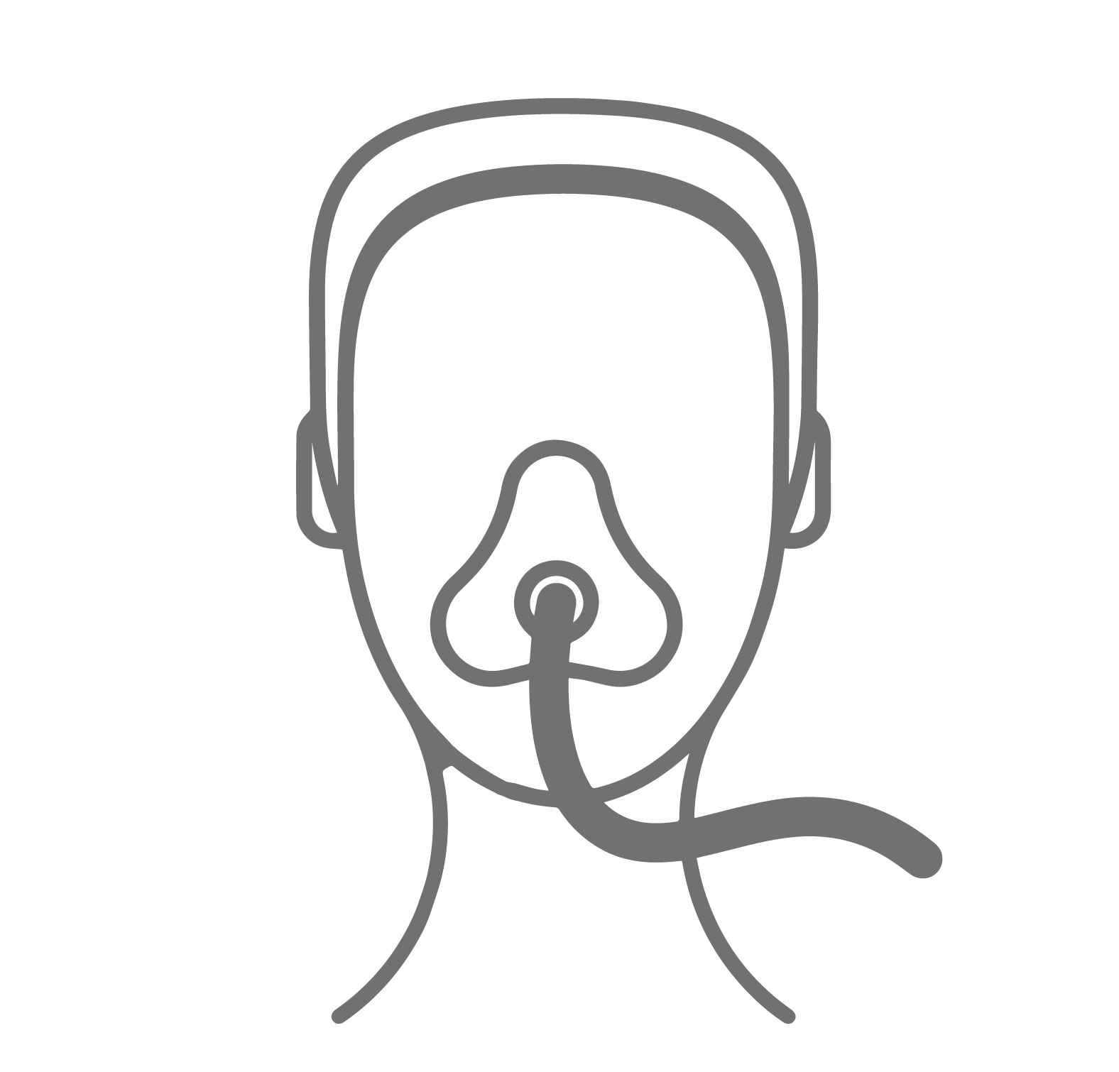 icon of a person using a CPAP machine