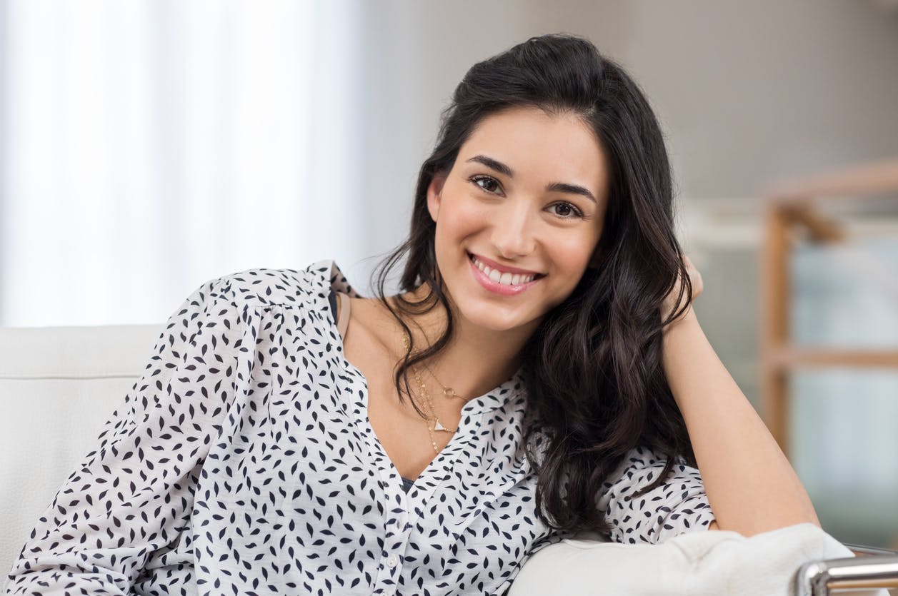 Women With Brown Hair Smiling