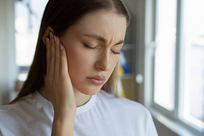 Woman with Tinnitus