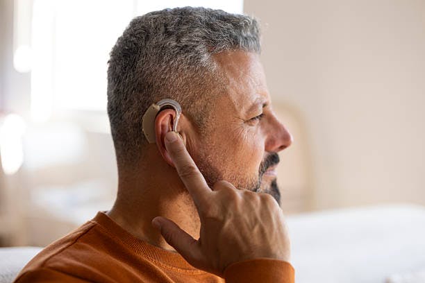 Man with Hearing Loss