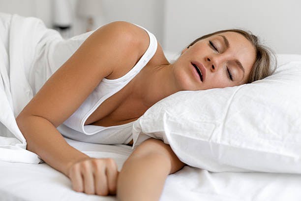 Woman Snoring