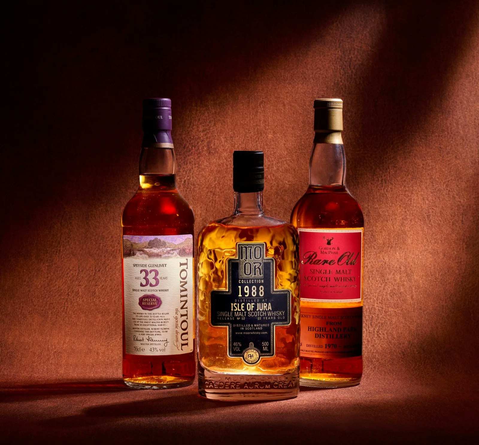 Zeldzame whiskyflessen uit een vermogensbeheerportefeuille