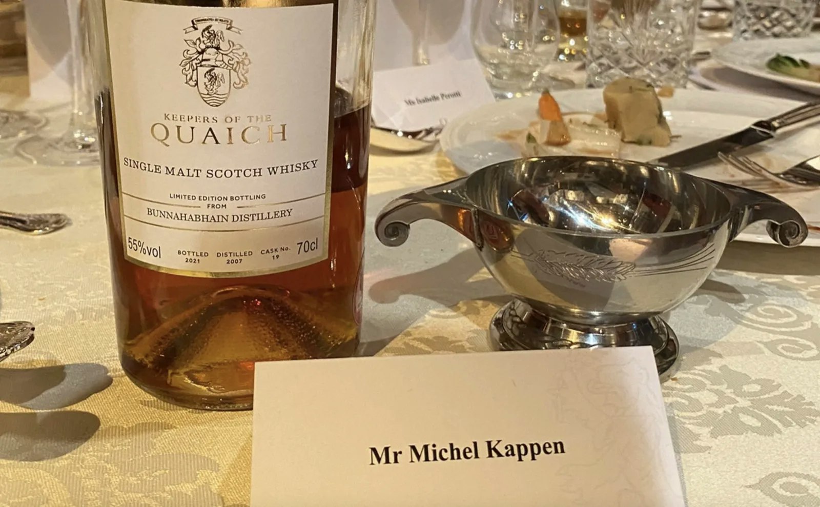Michel Kappen bij zijn opname in The Keepers of the Quaich