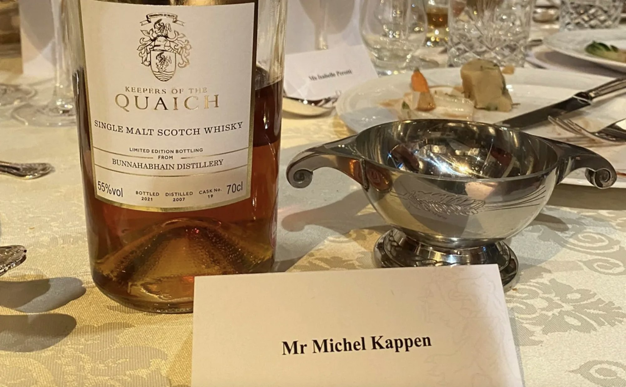 Michel Kappen bij zijn opname in The Keepers of the Quaich