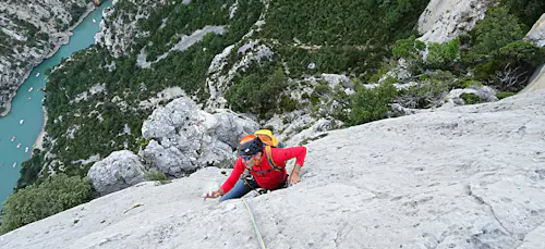 Guided Multi-pitch Climbing in Verdon Gorge