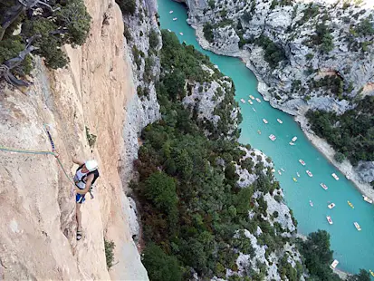 Parcours en grandes voies des Gorges du Verdon