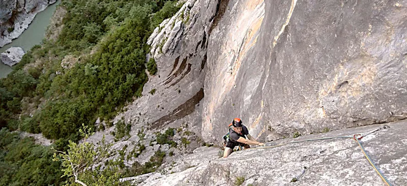 Parcours en grandes voies des Gorges du Verdon