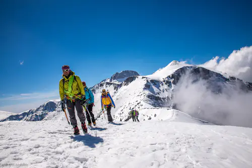 Ascenso invernal al Monte Olimpo