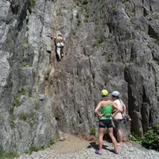 Half-day Cliff Climbing around Chamonix (all ages)
