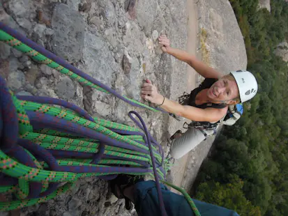 Montserrat Rock Climbing Day near Barcelona