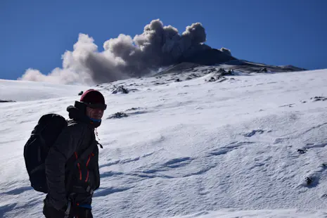 Mount Etna ski touring with a guide (one or multi-day trip)