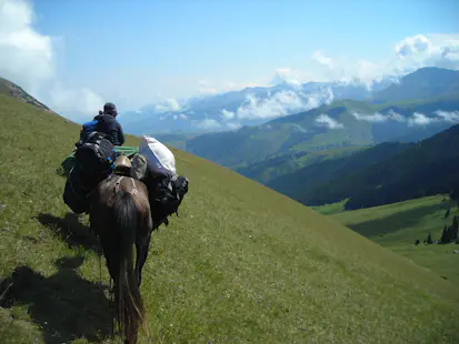 Kyrgyzstan, Horseback Riding around Tamga and Son-Kul Lake