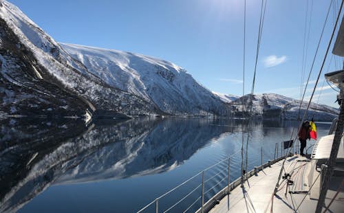 Ski touring in North Norway, 1-week skiing from a sailboat (Self-guided)