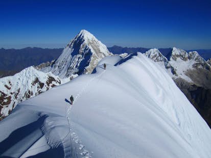 Alpamayo Climb & Quitaraju summit, Cordillera Blanca, Peru