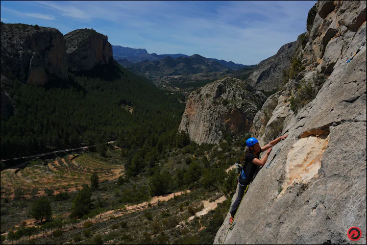 Rock climbing in Spain, custom private course