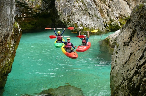 Soča River Kayaking trip from Bovec, Slovenia