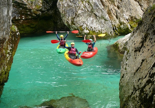 Soča River Kayaking trip from Bovec, Slovenia