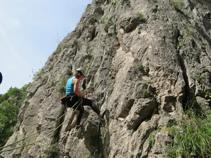 1-day rock climbing program in Rimetea, Romania