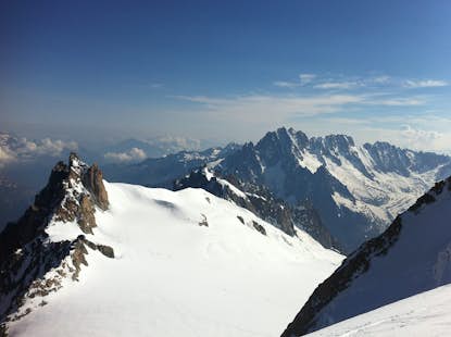 Mont Blanc du Tacul mountaineering intro in Chamonix