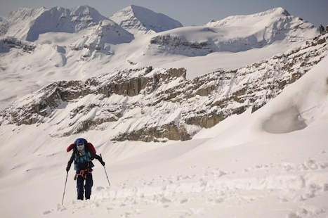 Bow Yoho Traverse, ski mountaineering in the Wapta Icefield