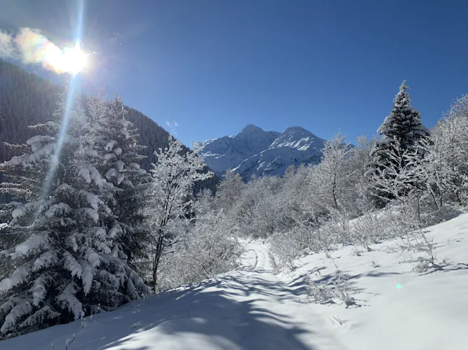 Raquettes à neige dans la vallée de la Tarentaise