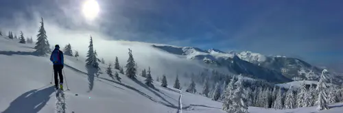 2-day Ski touring in the Rodnei Mountains National Park, Romania