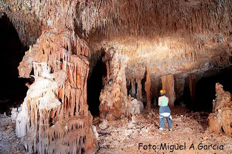 Underground caving adventure on the island of Mallorca, Spain