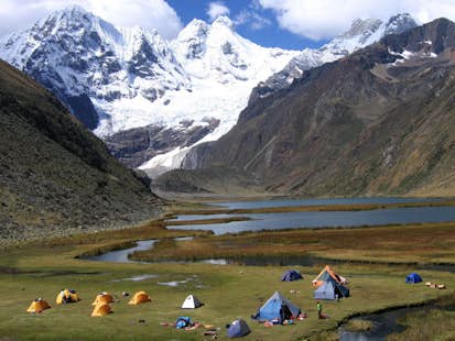 Trek the Huayhuash circuit and visit the base camp at Siula Grande in Peru, 15 days