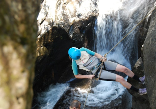 Río Verde canyoning in Andalusia, Spain (near Granada)