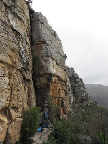 Single and multi-pitch rock climbing on the Cape Peninsula in South Africa