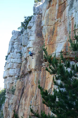 Single and multi-pitch rock climbing on the Cape Peninsula in South Africa