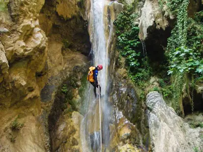 Canyoning in Sima del Diablo in Spain, near Ronda