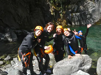 Torrente Chalamy “Integrale” canyoning in the Mont Avic Natural Park, Aosta Valley (Full day)